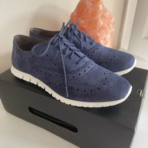 Cole Haan Zerogrand Wingtip Sz 7.5Women's Oxford Blue